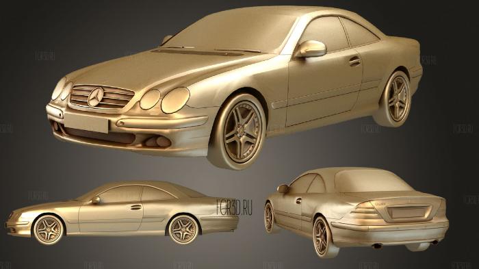Mercedes Benz CL55 stl model for CNC